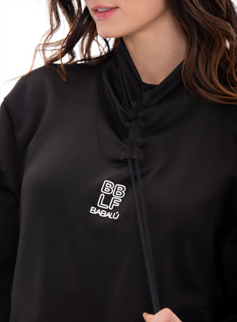 Sudadera Deportiva Mujer Babalú Negro Unitalla  107753